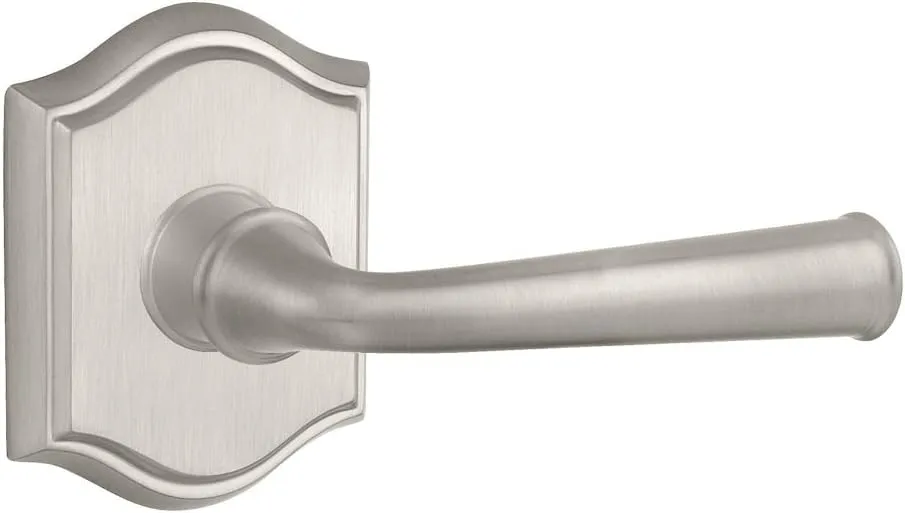 Baldwin PVFEDTAR150 Reserve Privacy Federal with Traditional Arch Rose in Satin Nickel Finish