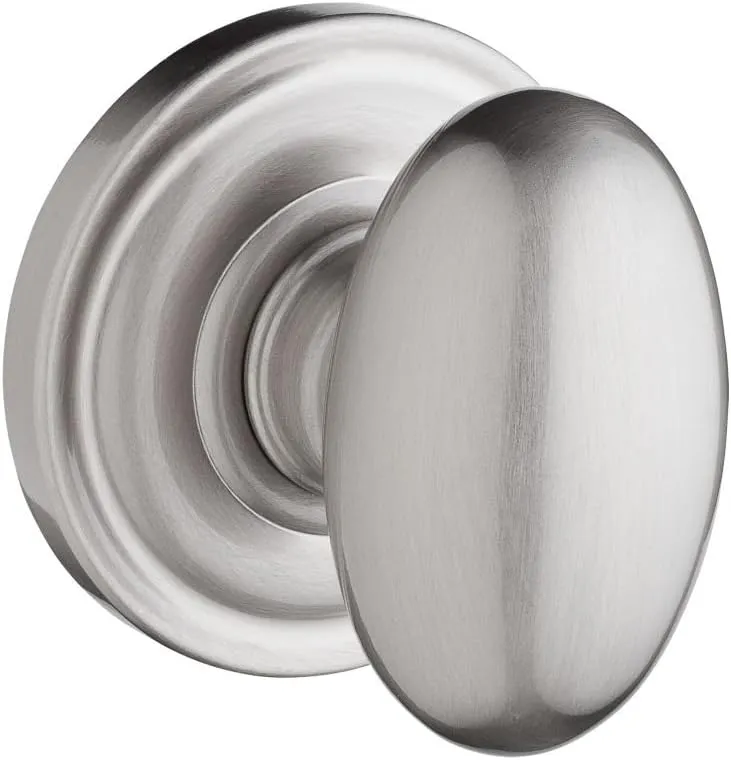 Baldwin Reserve 9BR3520-023 Traditional Ellipse Passage Knob in Satin Nickel