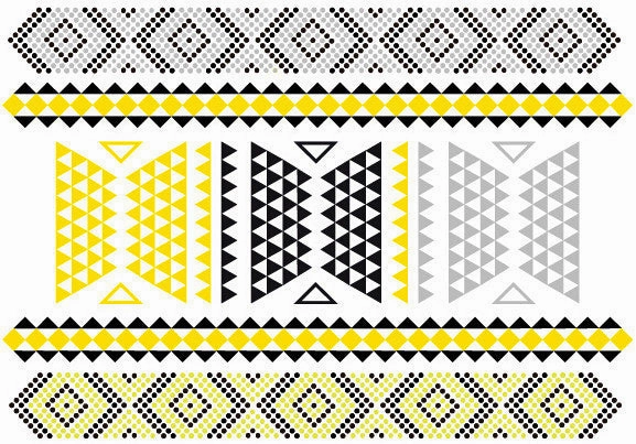 Bali Candy Temporary Jewelry Tattoos III (includes 4 sheets with 4 styles)