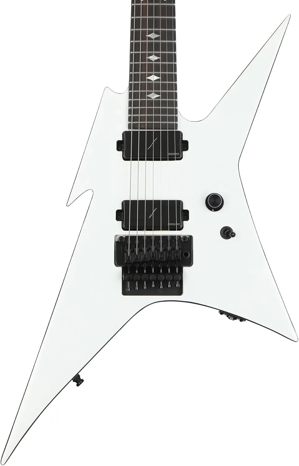 B.C. Rich Ironbird Extreme MK2-7 with Floyd Rose Electric Guitar - Glitter Rock White