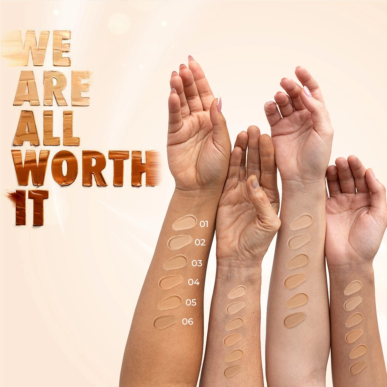 Beige: Serum Foundation Dewy Finish SPF30  Tube with Rosehip & Rice Starch