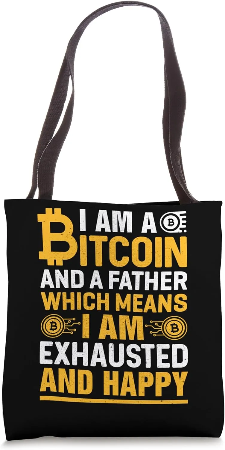 Bitcoin Reserve Mining Bitcoins Nakamoto HODL Fiat Bitcoin Tote Bag