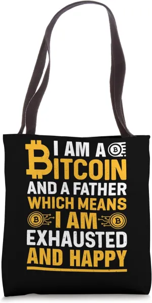 Bitcoin Reserve Mining Bitcoins Nakamoto HODL Fiat Bitcoin Tote Bag