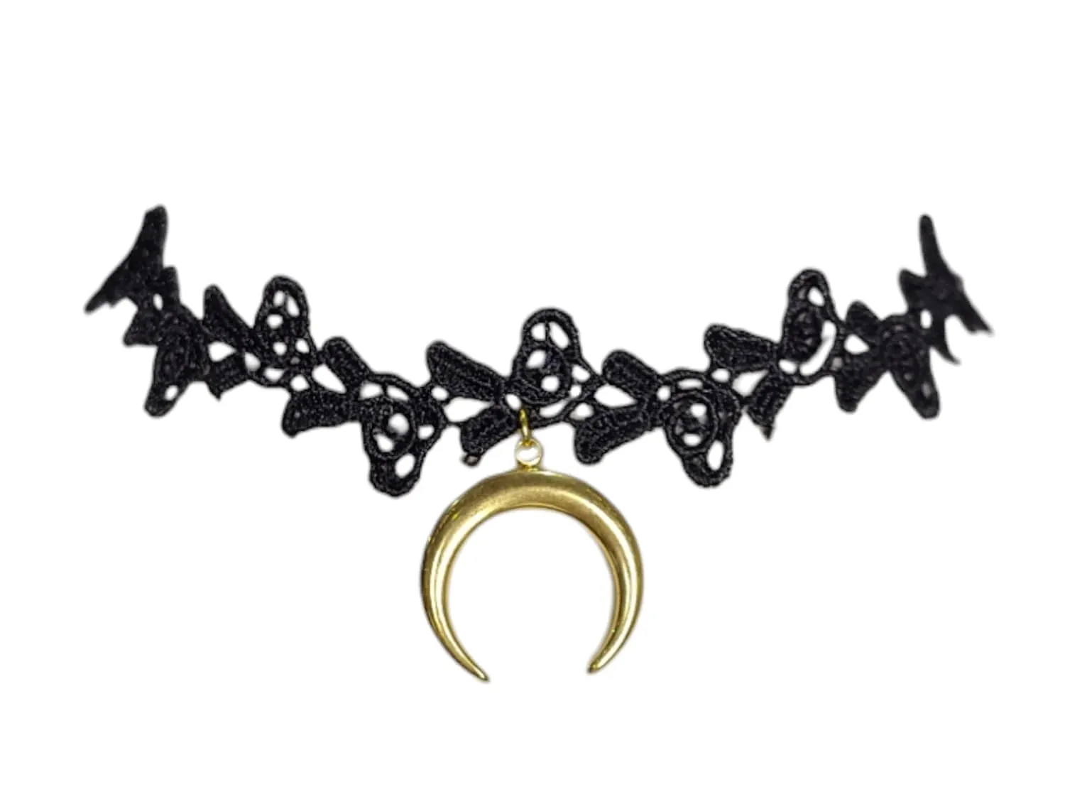 Black Lace Choker Necklace Victorian-Inspired Floral and Heart Design with Celestial Star Charms Gothic Witchy Adjustable Elegant Whimcal Statement Necklace for Women Handmade Jewelry Gift for Her
