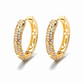 Bold Crystal Hoops
