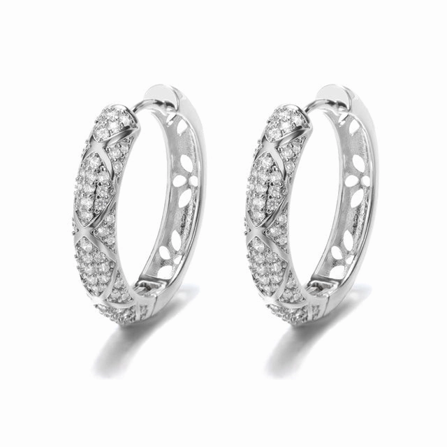 Bold Crystal Hoops