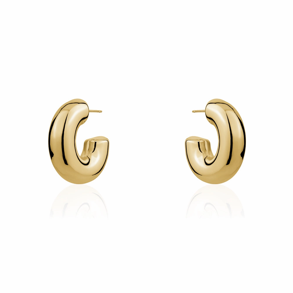 BOLD HALF MOON HOOPS