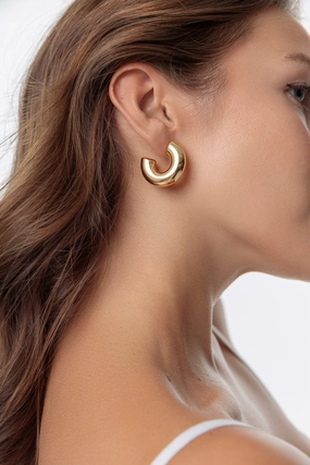 BOLD HALF MOON HOOPS