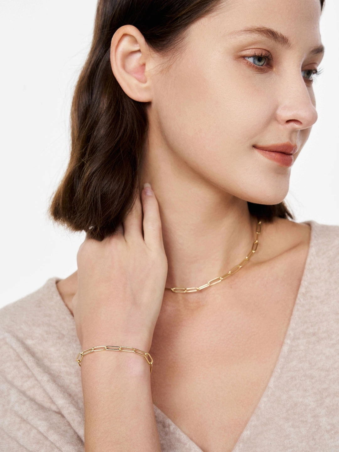 Bold Paperclip Necklace