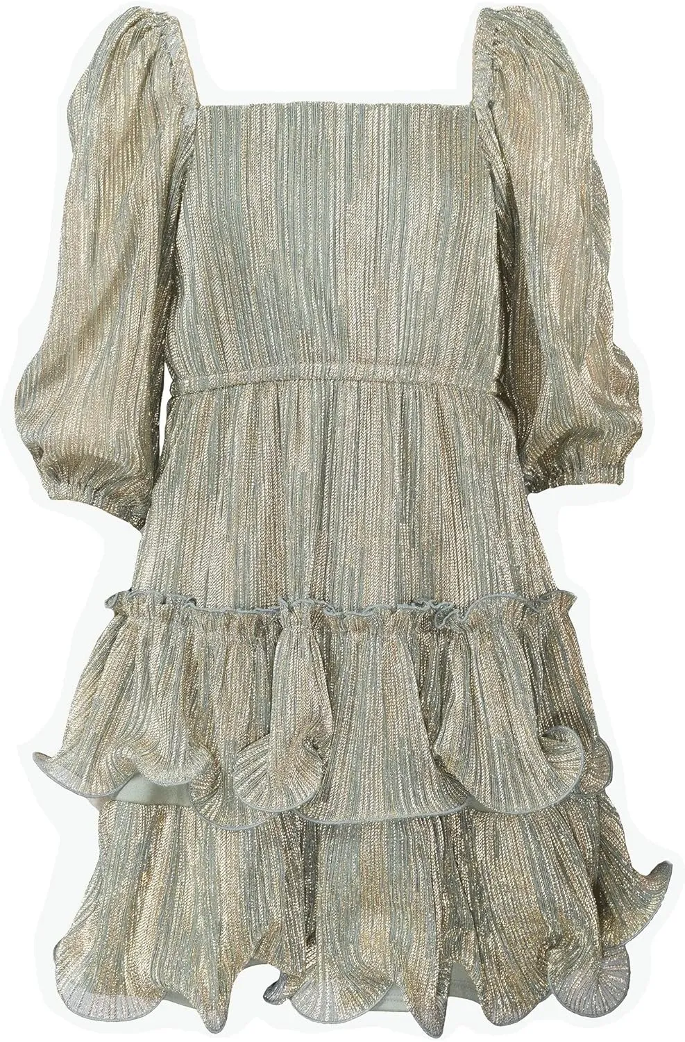Bonnie Jean Girls 4-16 Metallic Ombre Boudre Special Occasion Dress
