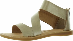 BORN Womens Zipper Leather Ankle Strap Gold 6 Medium (B,M)