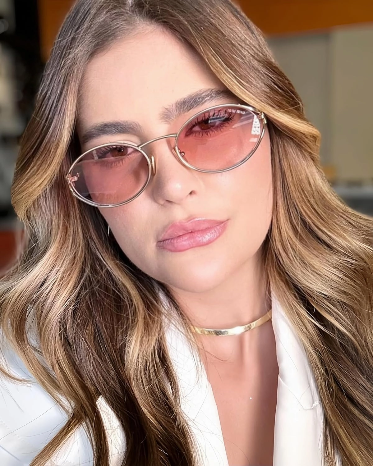 BOTEN Retro Oval Sunglasses for Women Men Small 90s Sun Glasses Trendy Gold Frame Round Shades Cute Designer Sunnies