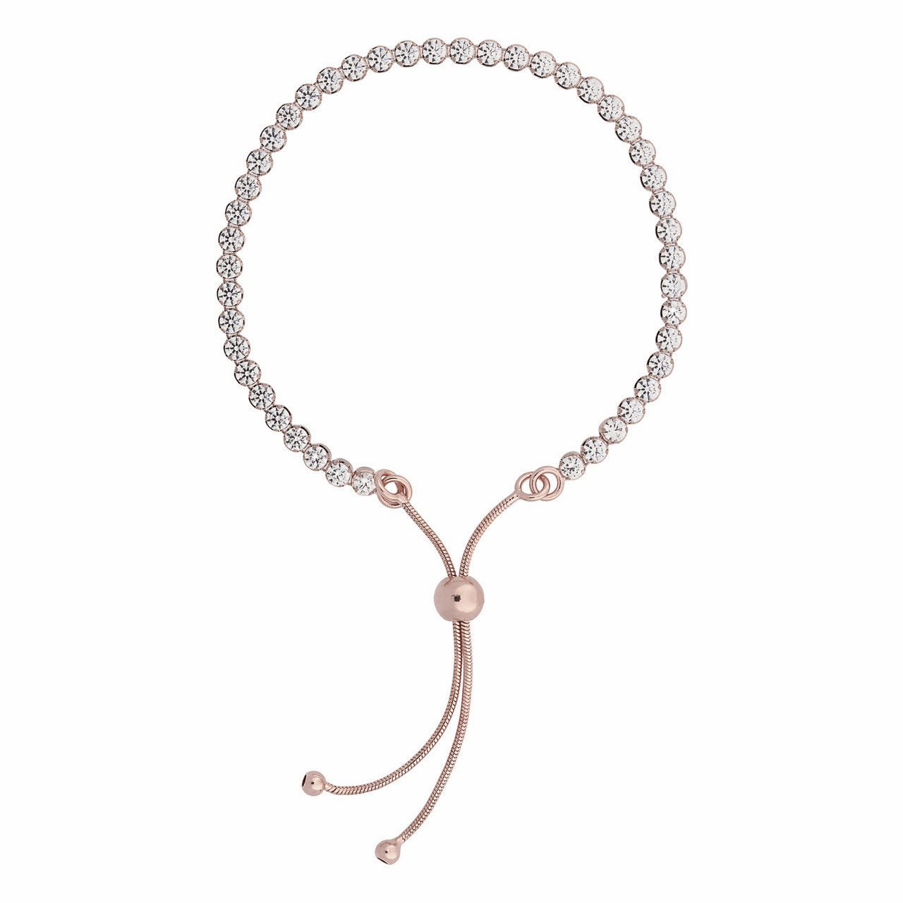 BRONZALLURE 'MAXIMA' ROSE Cubic Zirconia BRACELET