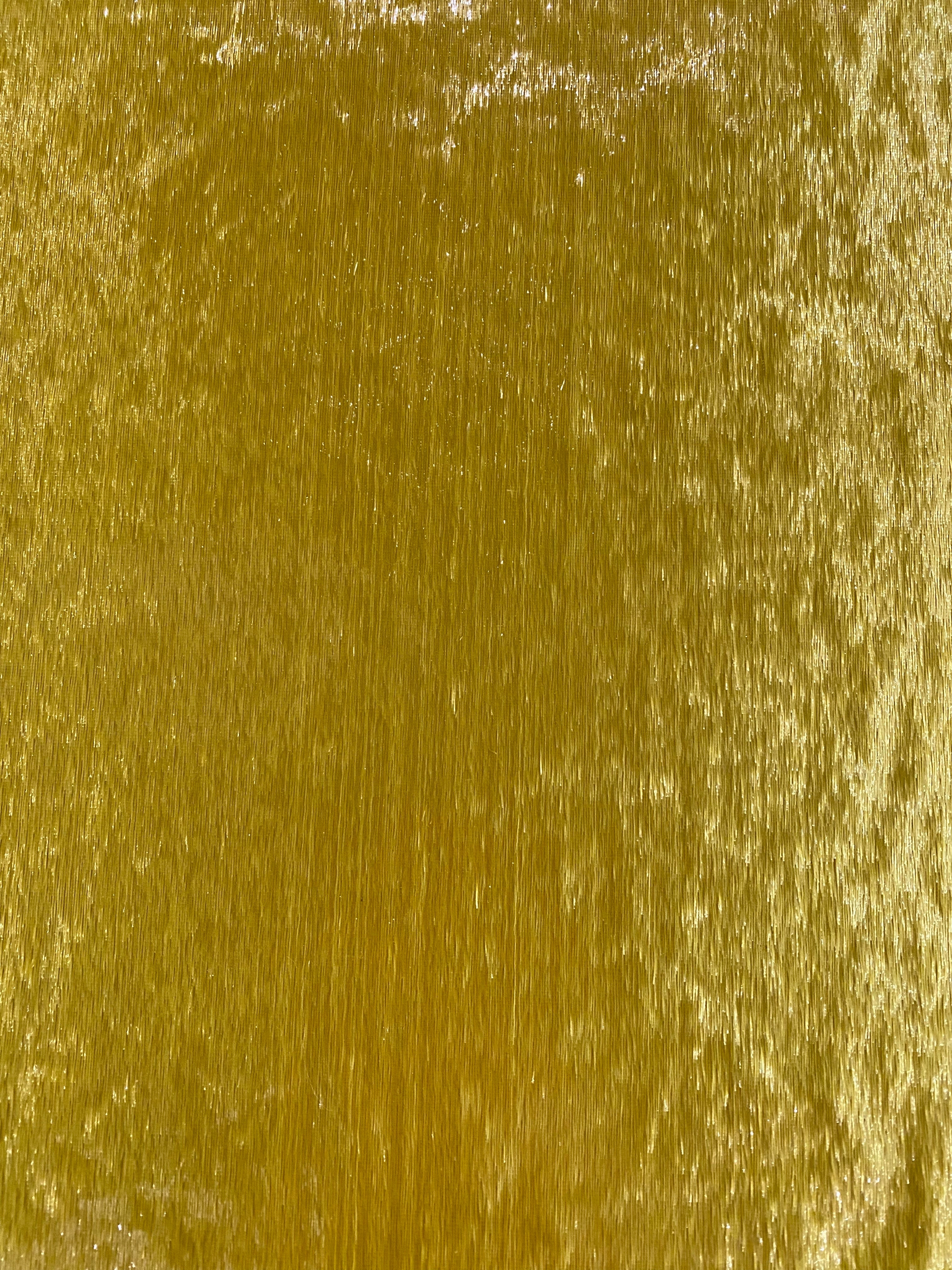 Brushed Metallic Long-pile Velvet - Gold
