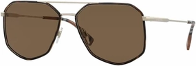 BURBERRY Ozwald BE3139 Hexagonal Sunglasses for Men   BUNDLE With Designer iWear Eyewear Kit
