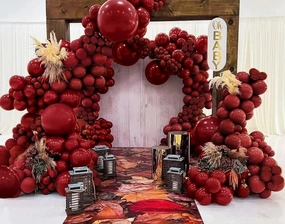 Burgundy Balloons Double Stuffed Wine Red Balloon Garland Rose Red Balloon Arch Kit Maroon Balloons Different Size For Wedding Birthday Baby Shower Valentine Anniversary Wine Party Decorations