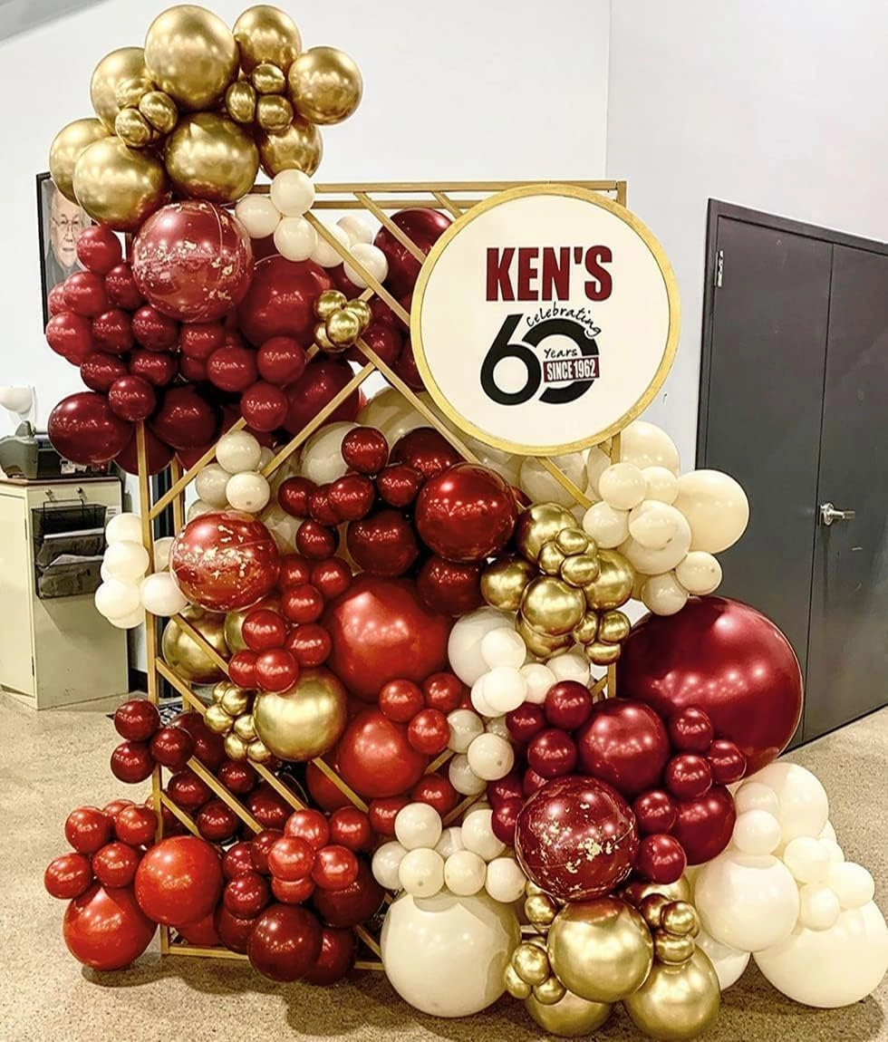 Burgundy Balloons Double Stuffed Wine Red Balloon Garland Rose Red Balloon Arch Kit Maroon Balloons Different Size For Wedding Birthday Baby Shower Valentine Anniversary Wine Party Decorations