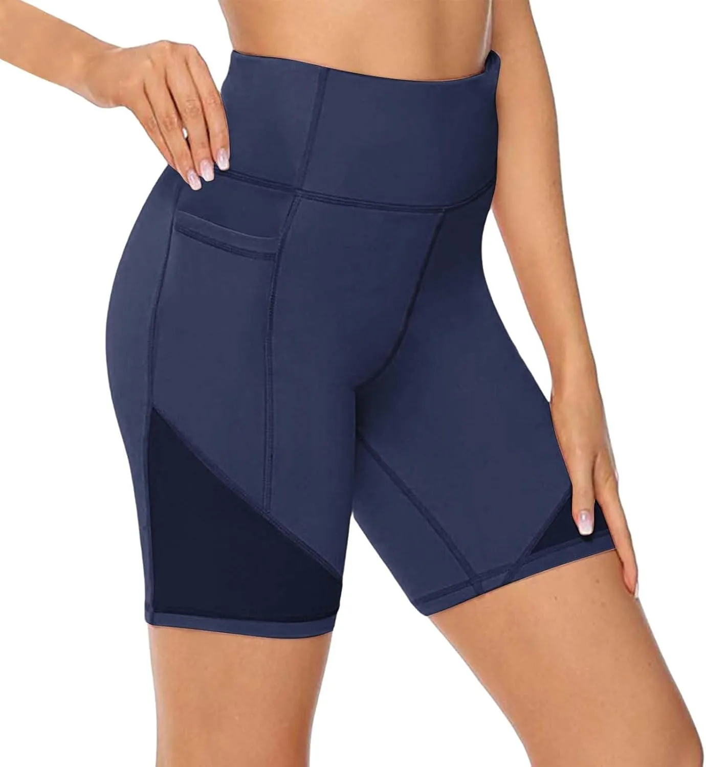 Buttery Soft Shorts Women Butt Lifting Shorts Pockets High Waisted Biker Anti Cellulite Up Gym Yoga Running Sport