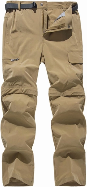 Cambkatl Mens Hiking Pants Outdoor Convertible Waterproof Quick Dry Zip Off Lightweight Fishing Safari Camping Travel Pants