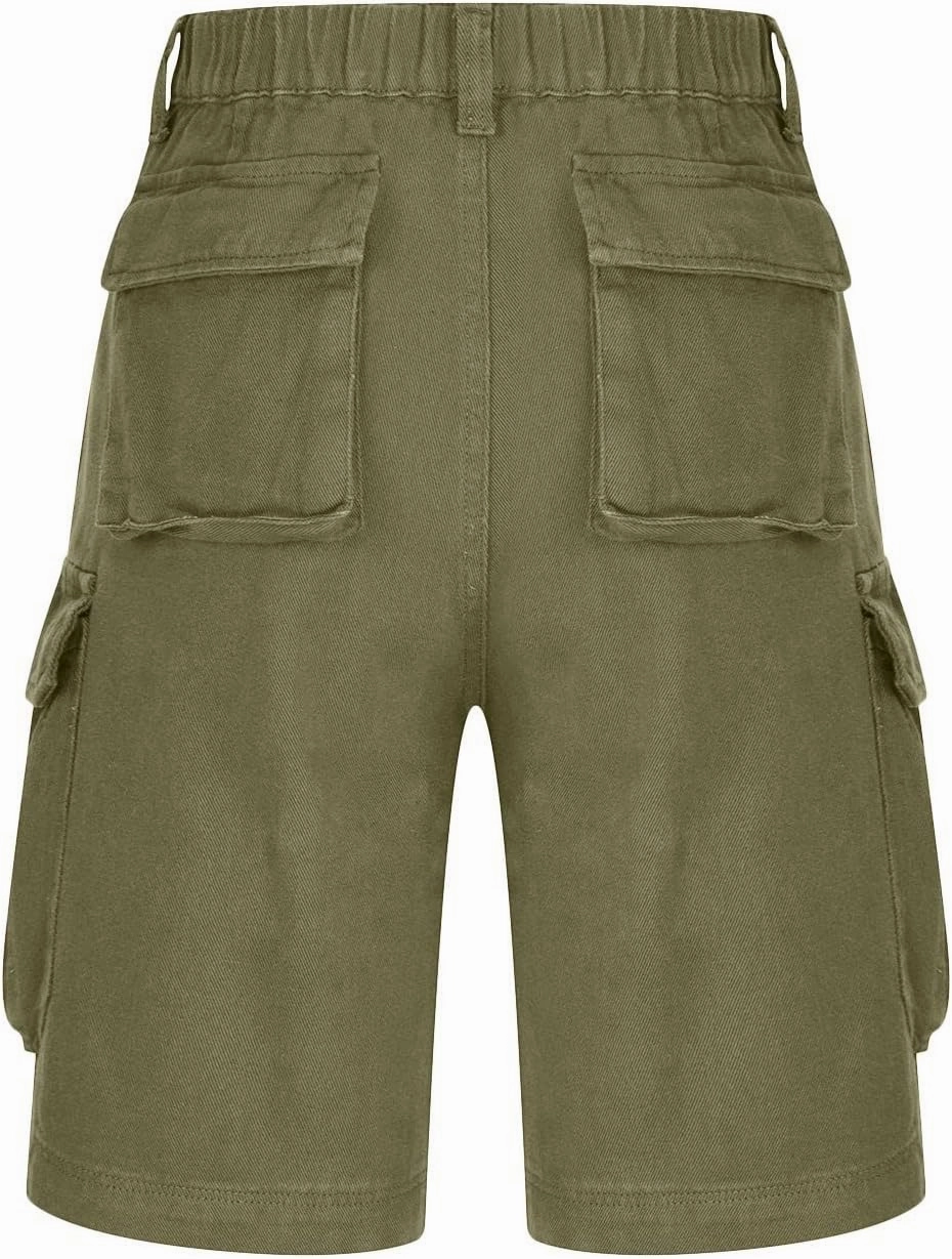 Cargo Shorts Women Plus Size Wide Leg Hiking Cargo Jogger Shorts High Waist Tactical Shorts Y2K Urban Work Shorts