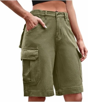 Cargo Shorts Women Plus Size Wide Leg Hiking Cargo Jogger Shorts High Waist Tactical Shorts Y2K Urban Work Shorts