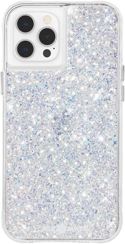 Case-Mate iPhone 12 Pro/iPhone 12 Case - Twinkle Stardust with 10ft Drop Protection & Wireless Charging - Luxury Bling Glitter Cover - Shockproof Materials, Anti Scratch Tech