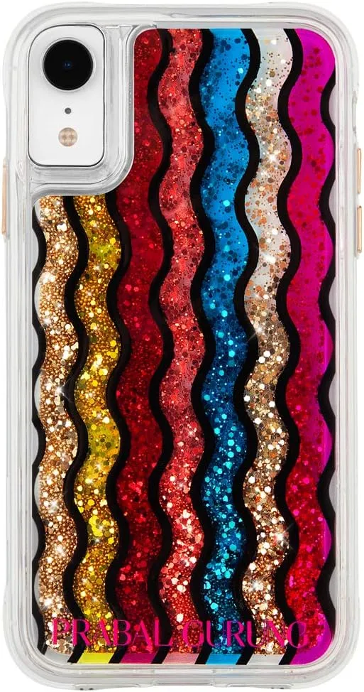 Case-Mate - iPhone XR - Prabal Gurung - Waterfall - Rainbow - Gold (CM041378)