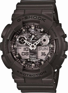Casio 200M WR Shock Resistant Watch (Model: GA-100CF-8CR)
