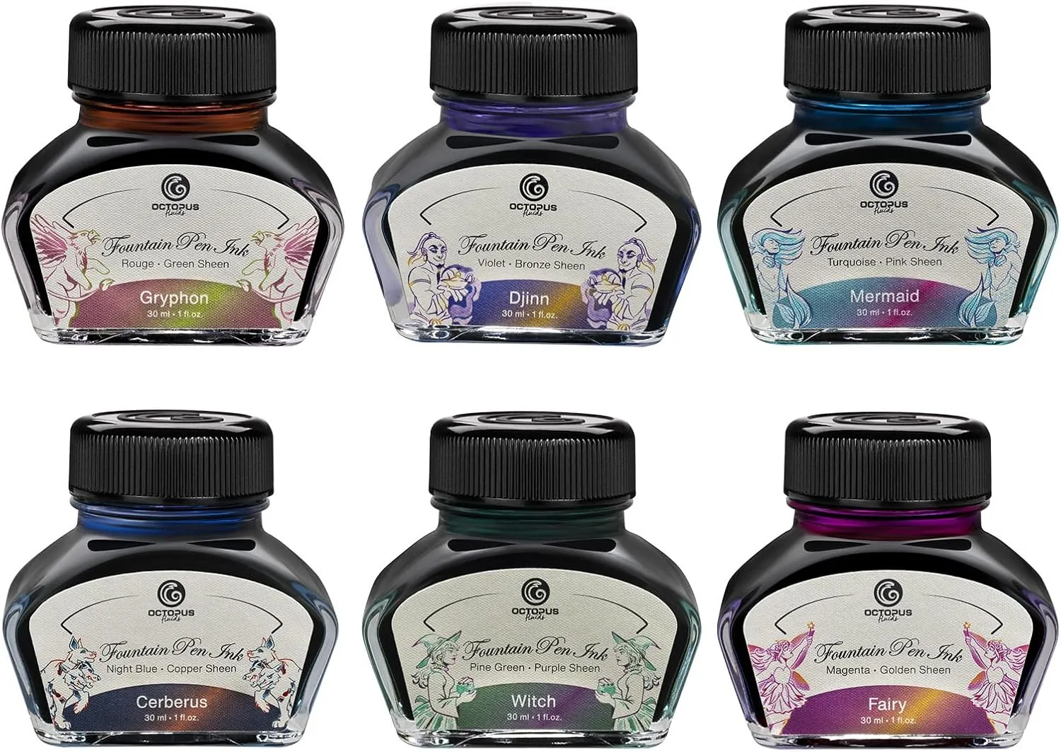 Cerberus Sheen Ink 30ml Blue Fountain Pen Ink
