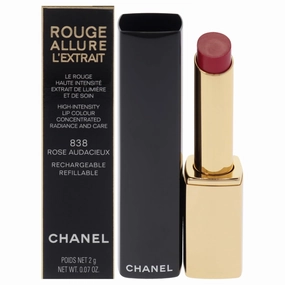 Chanel Rouge Allure Lextrait Lipstick - 838 Rose Audacieux for Women - 0.07 oz Lipstick (Refillable)