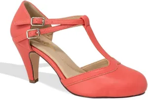 Chase & Chloe Kimmy-58 Women's Mary Jane T-Strap Round Toe Pump