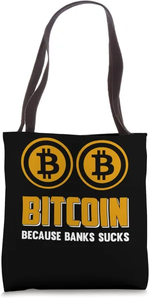 Check me Mining Bitcoins Nakamoto HODL Fiat banks Bitcoin Tote Bag