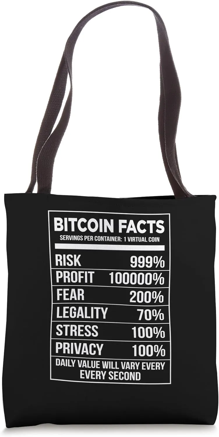 Check me Mining Bitcoins Nakamoto HODL Fiat facts Bitcoin Tote Bag