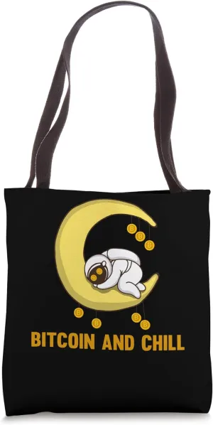 Check Mining Bitcoins and chill Nakamoto HODL Fiat Bitcoin Tote Bag