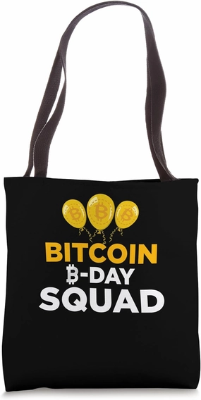 Check me Mining Bitcoins Birthday Squad Nakamoto Bitcoin Tote Bag