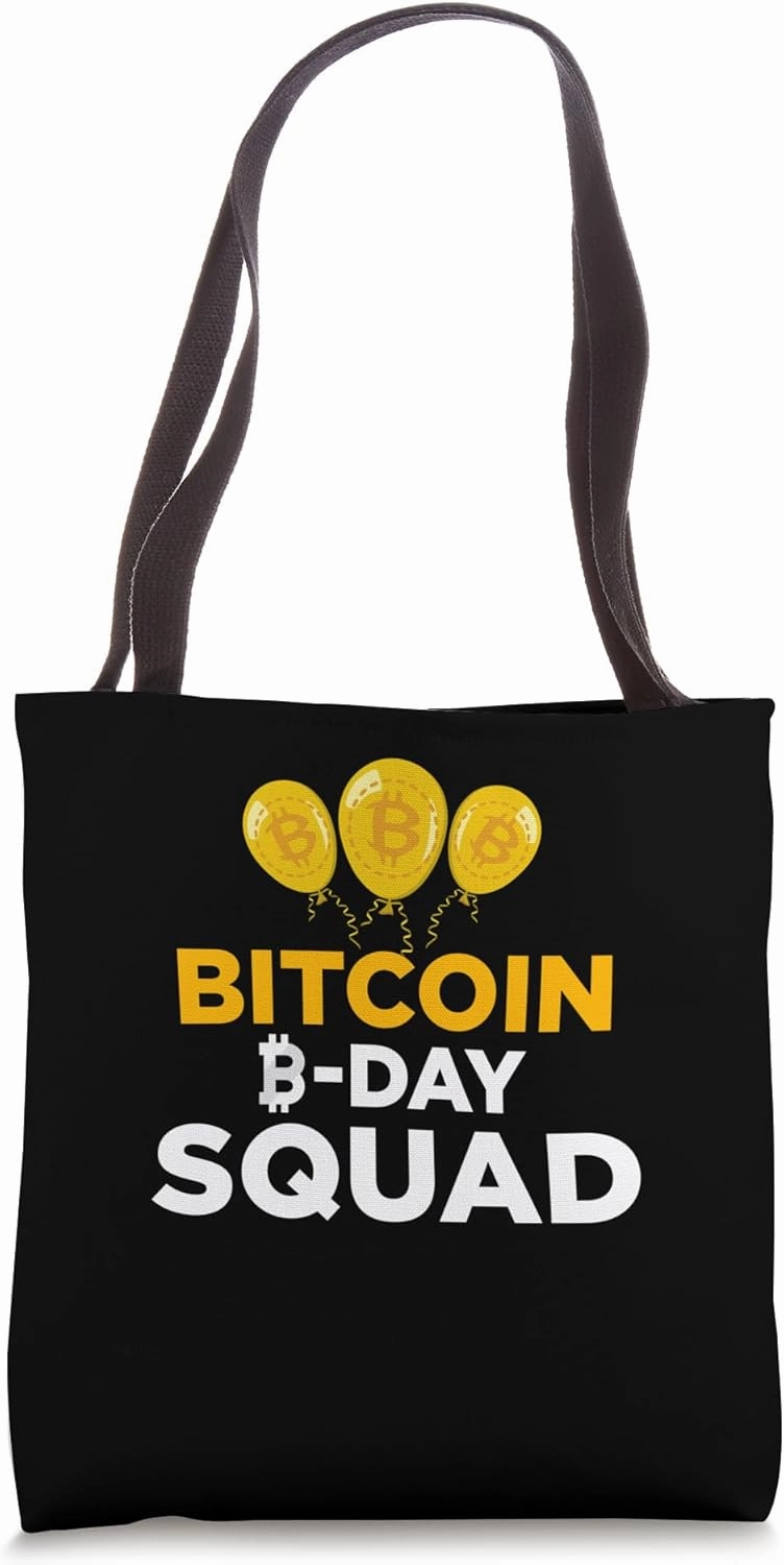 Check me Mining Bitcoins Birthday Squad Nakamoto Bitcoin Tote Bag