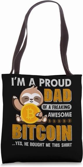 Check me Mining Bitcoins Nakamoto HODL Fiat money Bitcoin Tote Bag