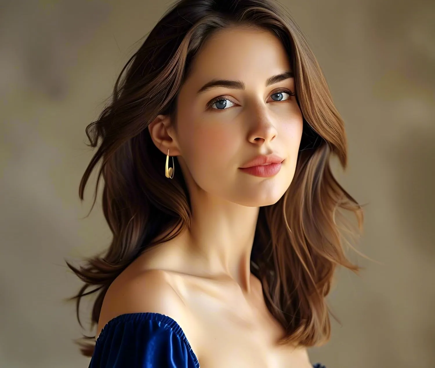Classcial 18K Plated Large Round Statement Jewelry Gold Hoop Earring for Women Hypoallergenic