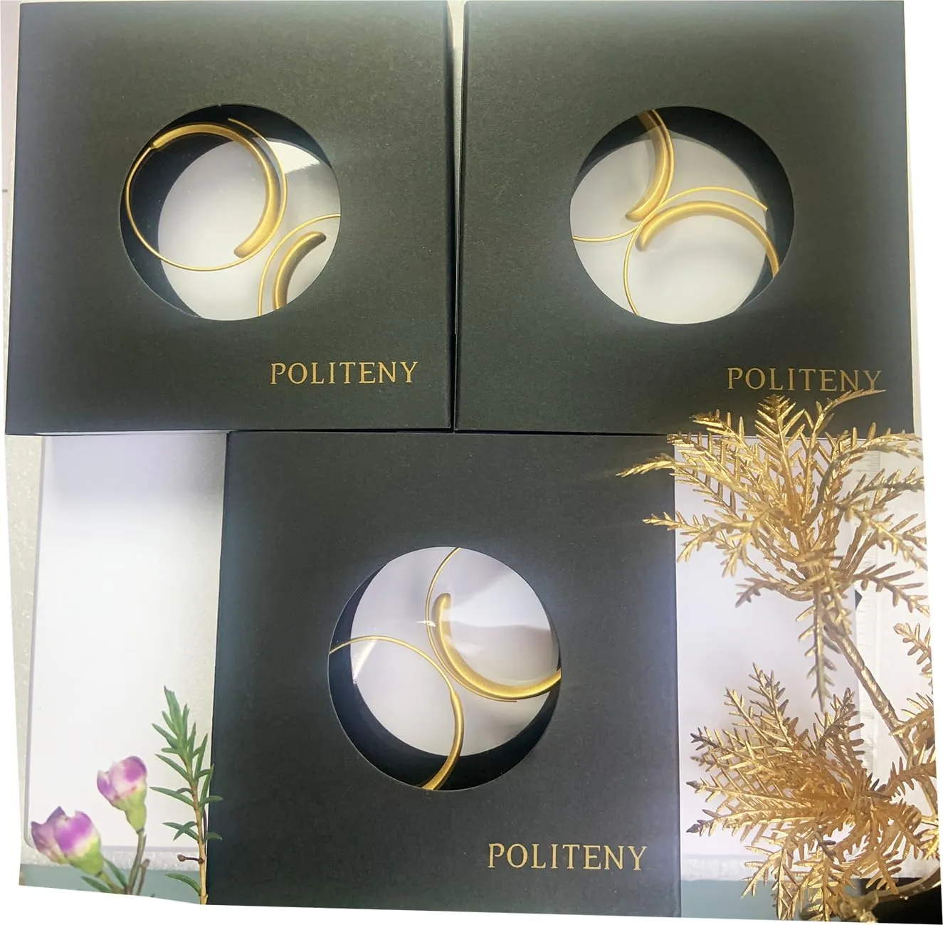 Classcial 18K Plated Large Round Statement Jewelry Gold Hoop Earring for Women Hypoallergenic
