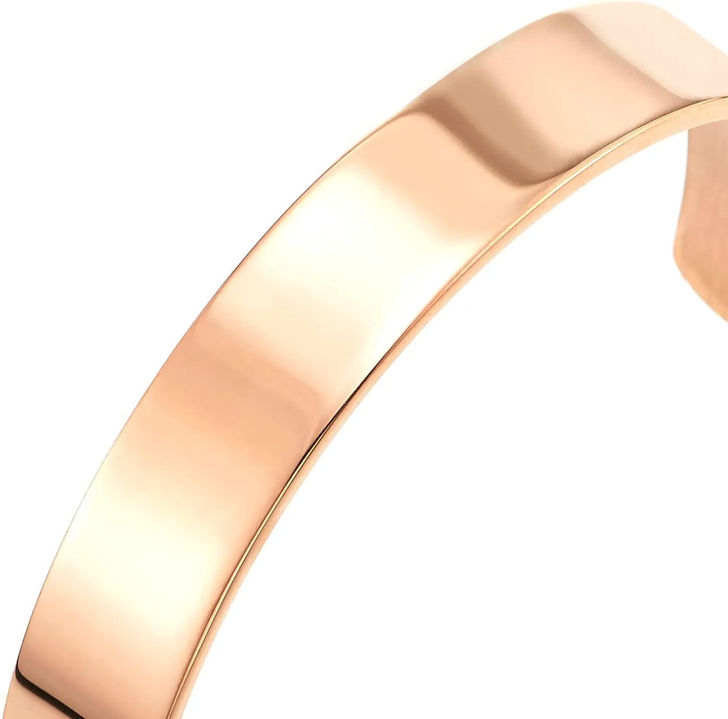 COOLSTEELANDBEYOND Stainless Steel Adjustable Cuff Bangle Bracelet for Men Women Minimalist
