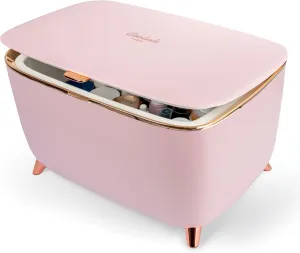 Cooluli Glam 9L Mini Skincare Fridge - Pink Mini Fridge for Skin Care Accessories, Makeup, Cosmetics and Facial Masks Storage - Ideal Birthday and Christmas Gift for Women and Teen Girls