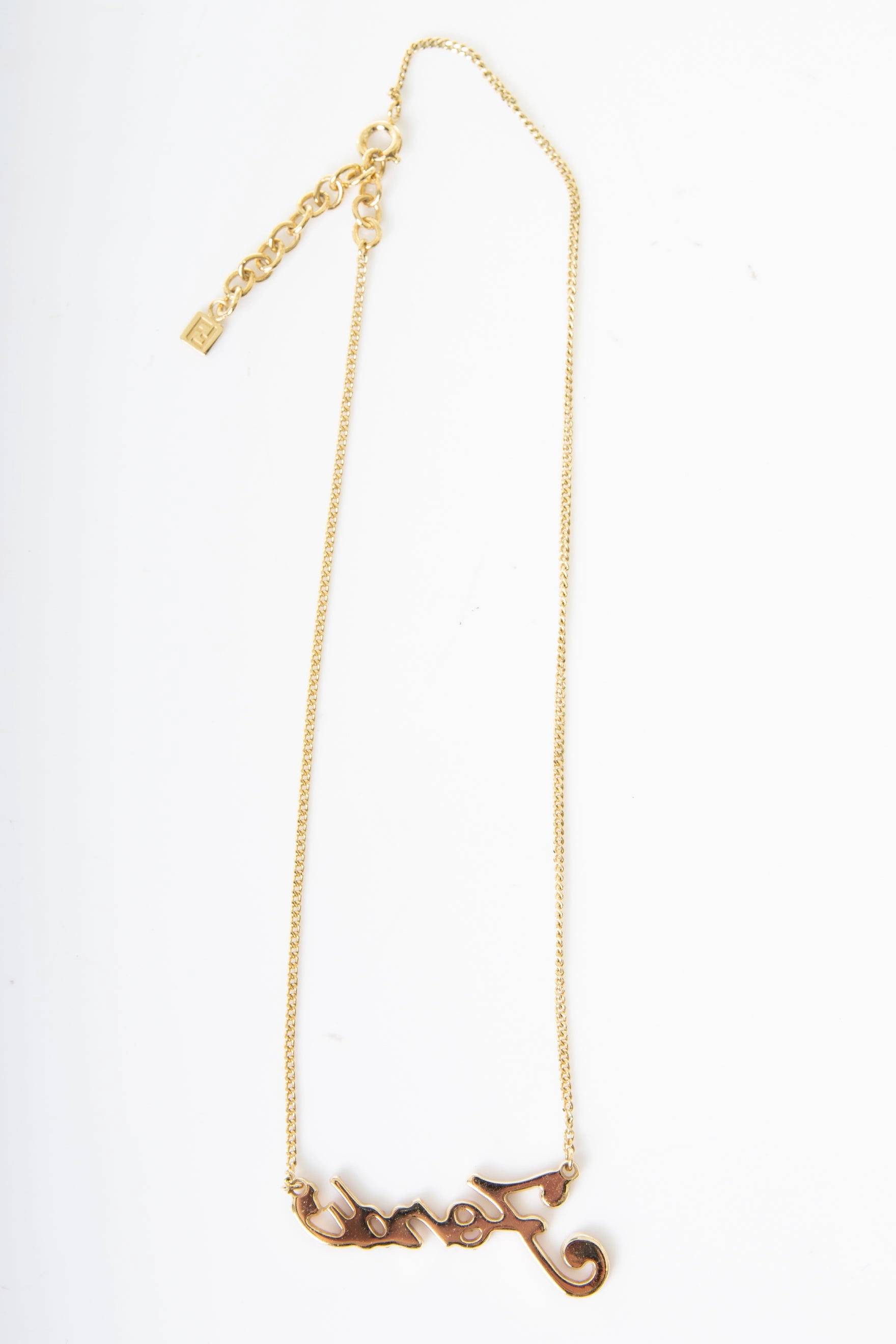 Crystal Script Necklace