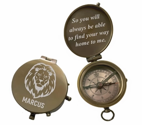 Custom Engraved Working Compass, Personalized Compass, Personalized Baptism Gift, First Communion Gift, Groomsmen Gift, Wedding Gift, Baptism Compass, Hiking Gift, Corporate Gift, Engraved Gift