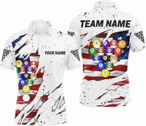 Customized 8 Ball Pool Crown Men Billiard Shirts, Gold and Black Billiard Team Shirts Pool Jerseys, Custom