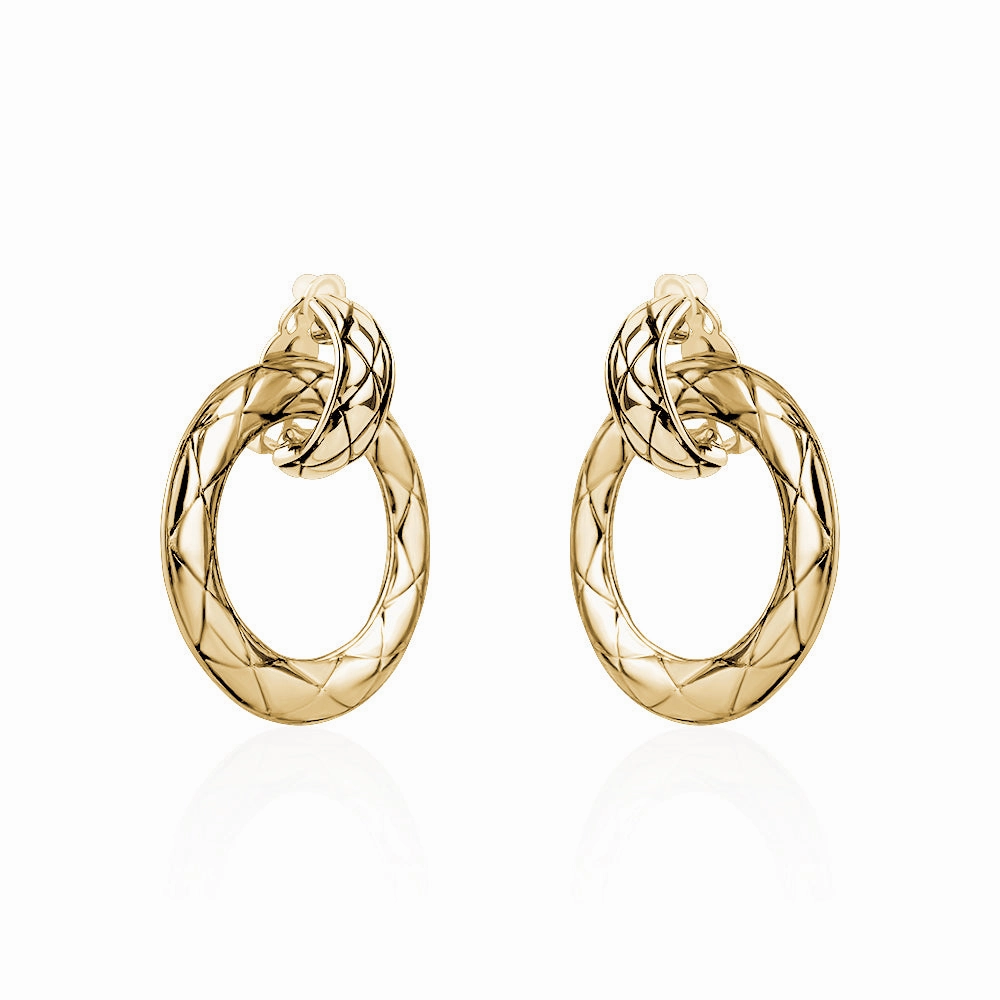 CYLINDER FRONT STATEMENT EARRINGS