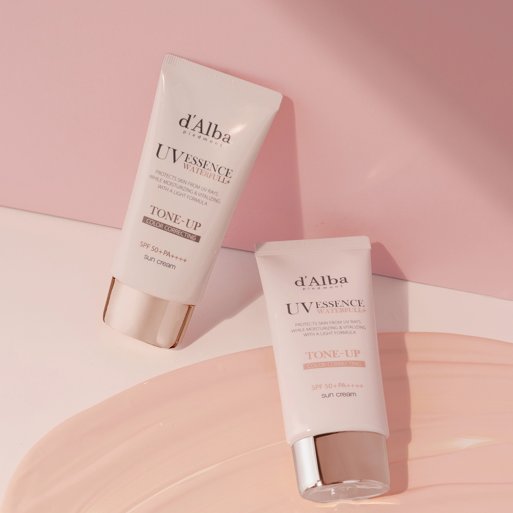 d'alba UV Essence Waterfull Tone Up PinkCorrecting Sun Cream Spf50  PA    
