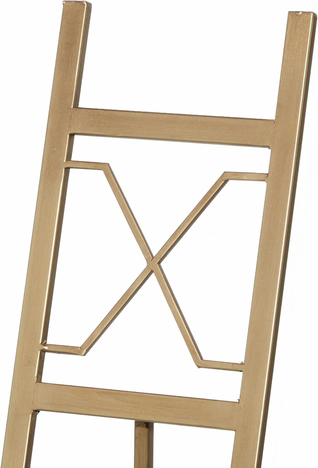 Deco 79 Metal Display Easel Large Adjustable 3 Tier Floor Standing Easel with Chain Support, Display Stand 16" x 19" x 57", Gold