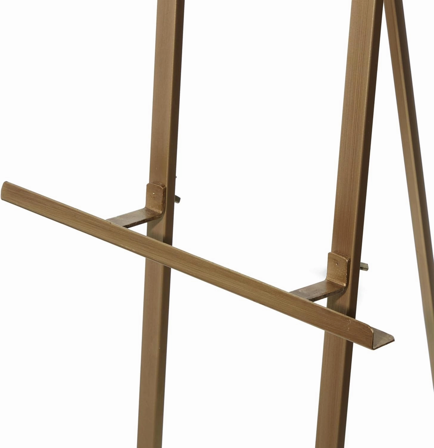 Deco 79 Metal Display Easel Large Adjustable 3 Tier Floor Standing Easel with Chain Support, Display Stand 16" x 19" x 57", Gold
