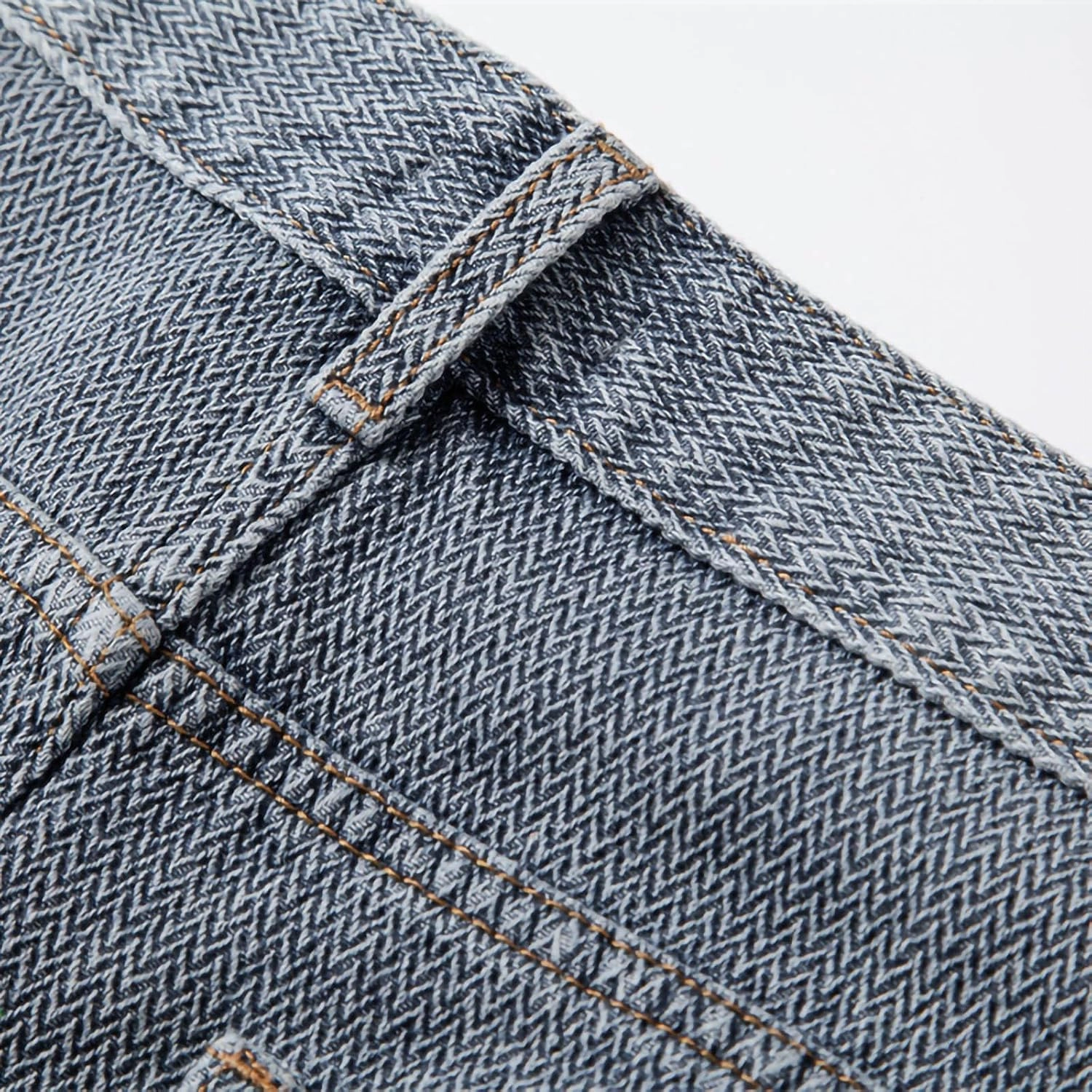 Denim Shorts for Men Knee Length Half Pants Summer Skinny Jeans Casual Chino Shorts Classic Roll Up Short Pants Bottoms