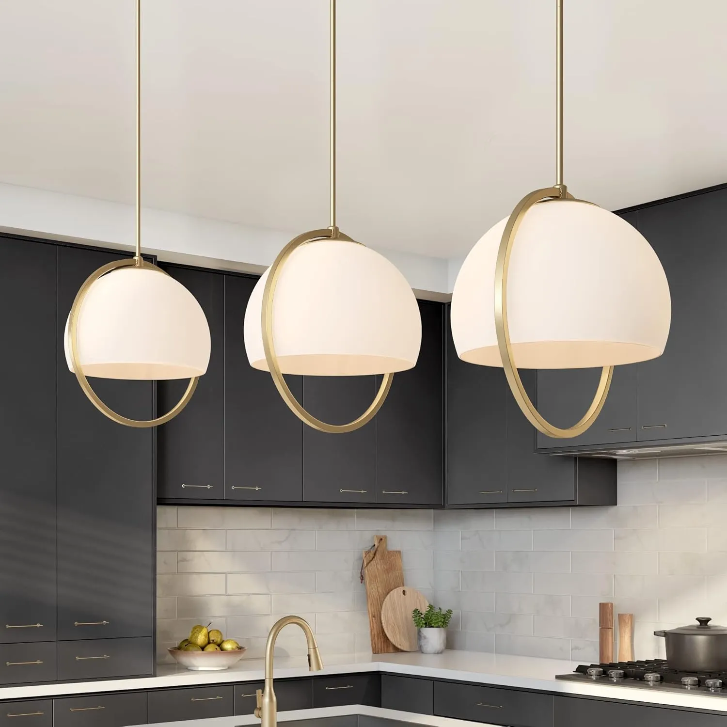 DESIGNERS FOUNTAIN Eterna 1 Light Pendant, Brushed Gold, D274M-12P-BG